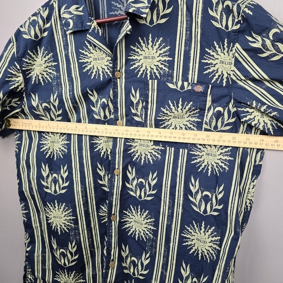 DICKIES Kelso Air Force Blue Short Sleeve Button-up Shirt Mens‎ Size XL Preppy - Picture 14 of 16